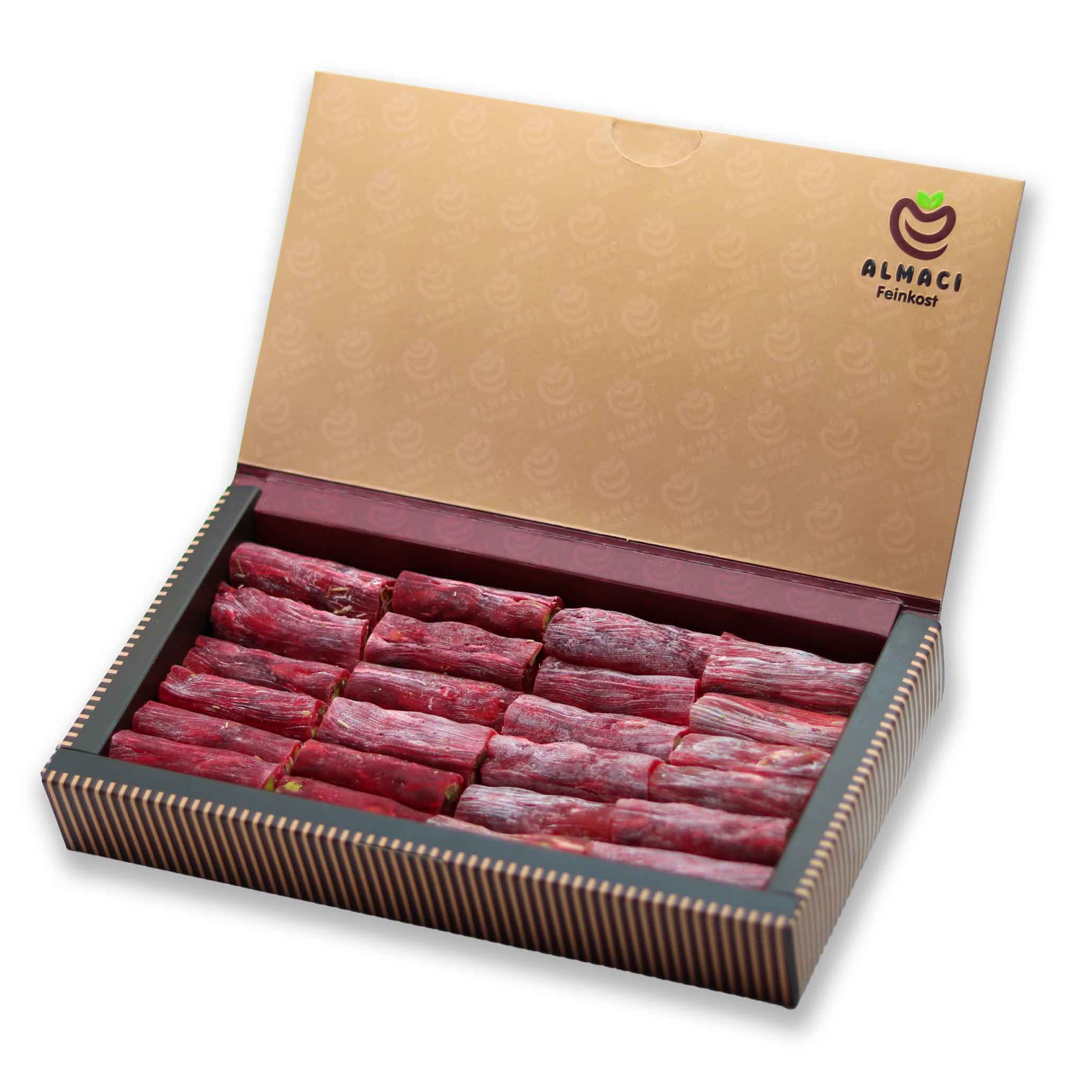 Granatapfel-Lokum mit Pistazien