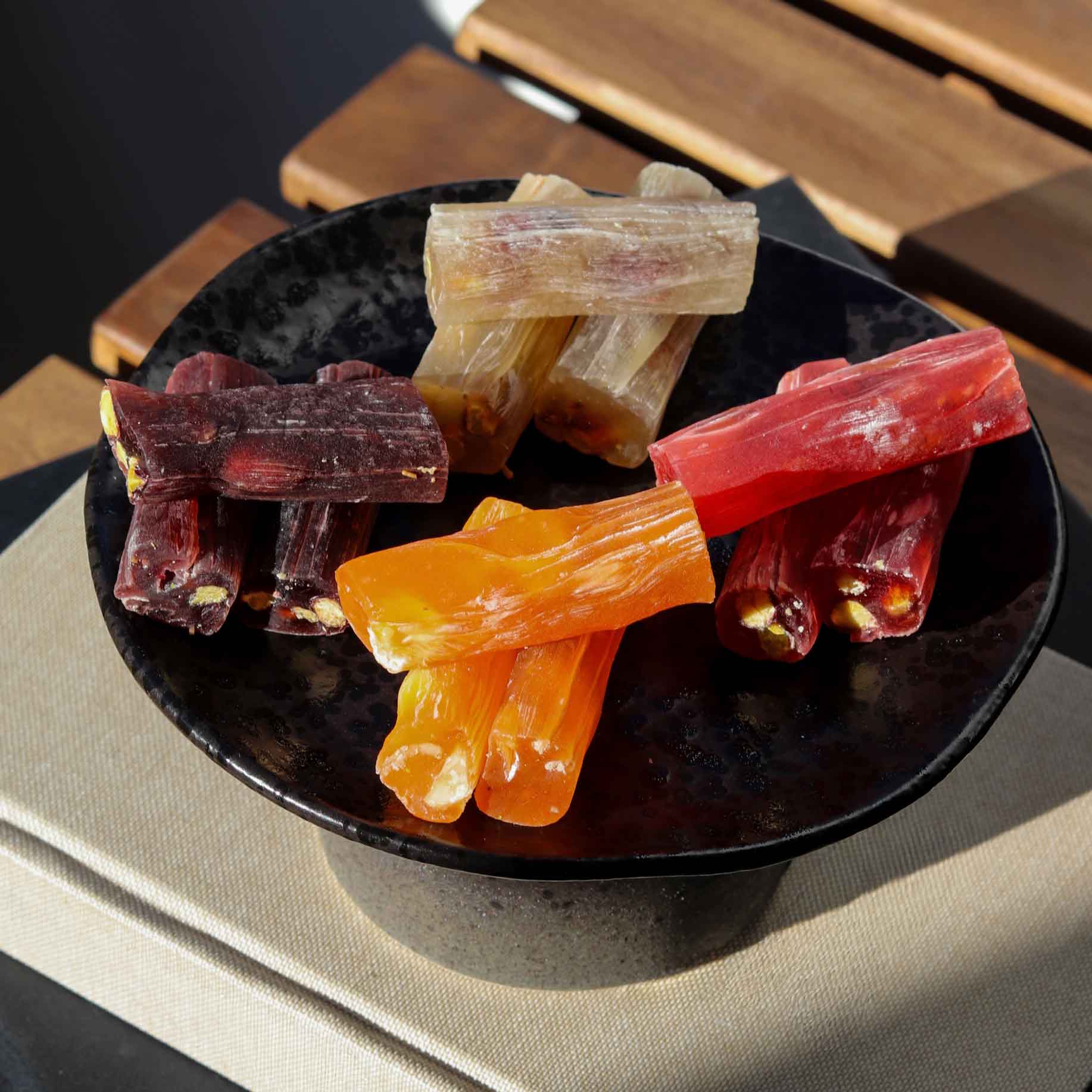 Granatapfel-Lokum mit Pistazien