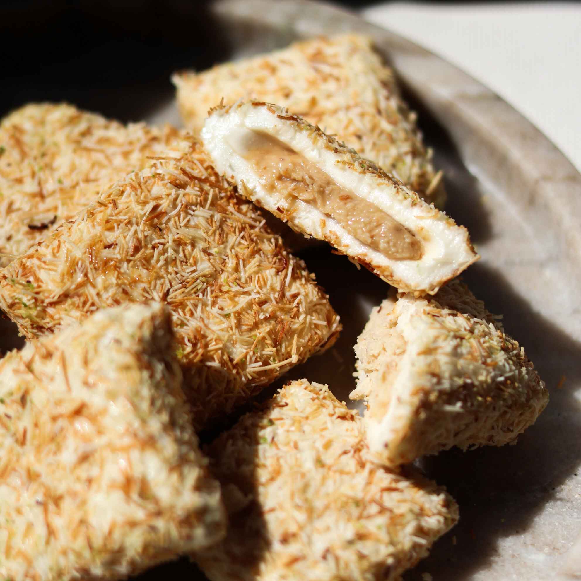 Kadayif-Tasche mit Haselnusspaste