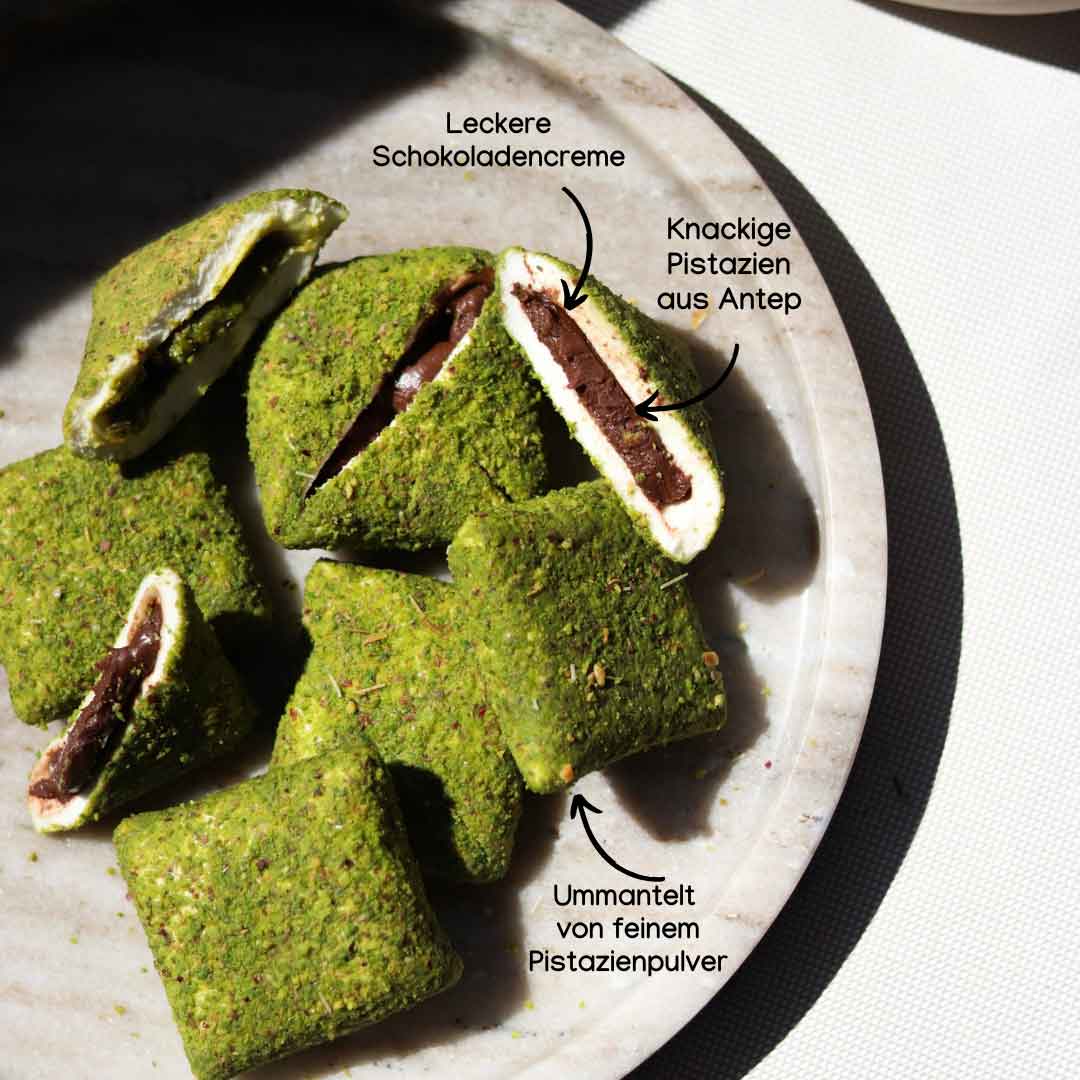 Lokum-Tasche mit Schokolade