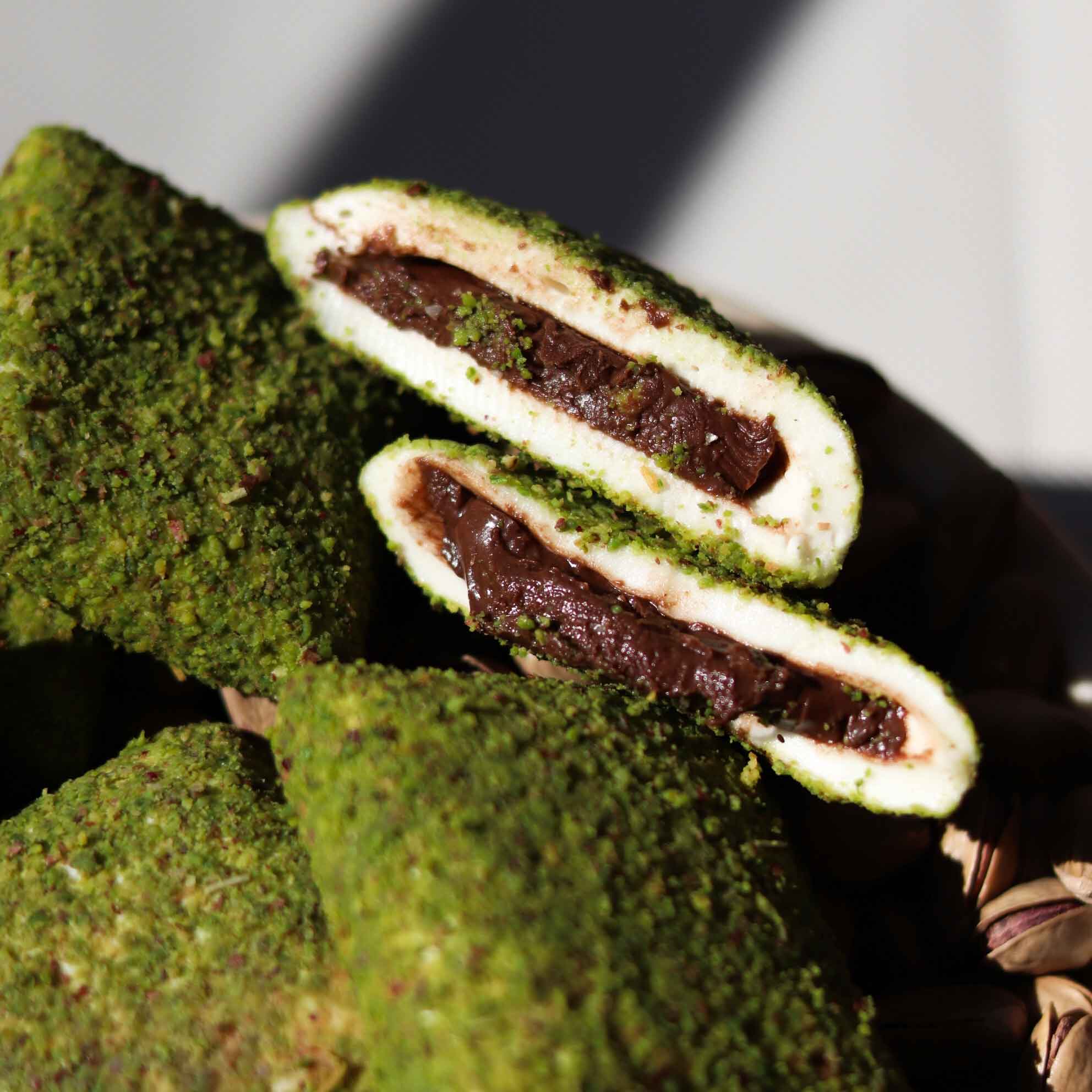 Lokum-Tasche mit Schokolade