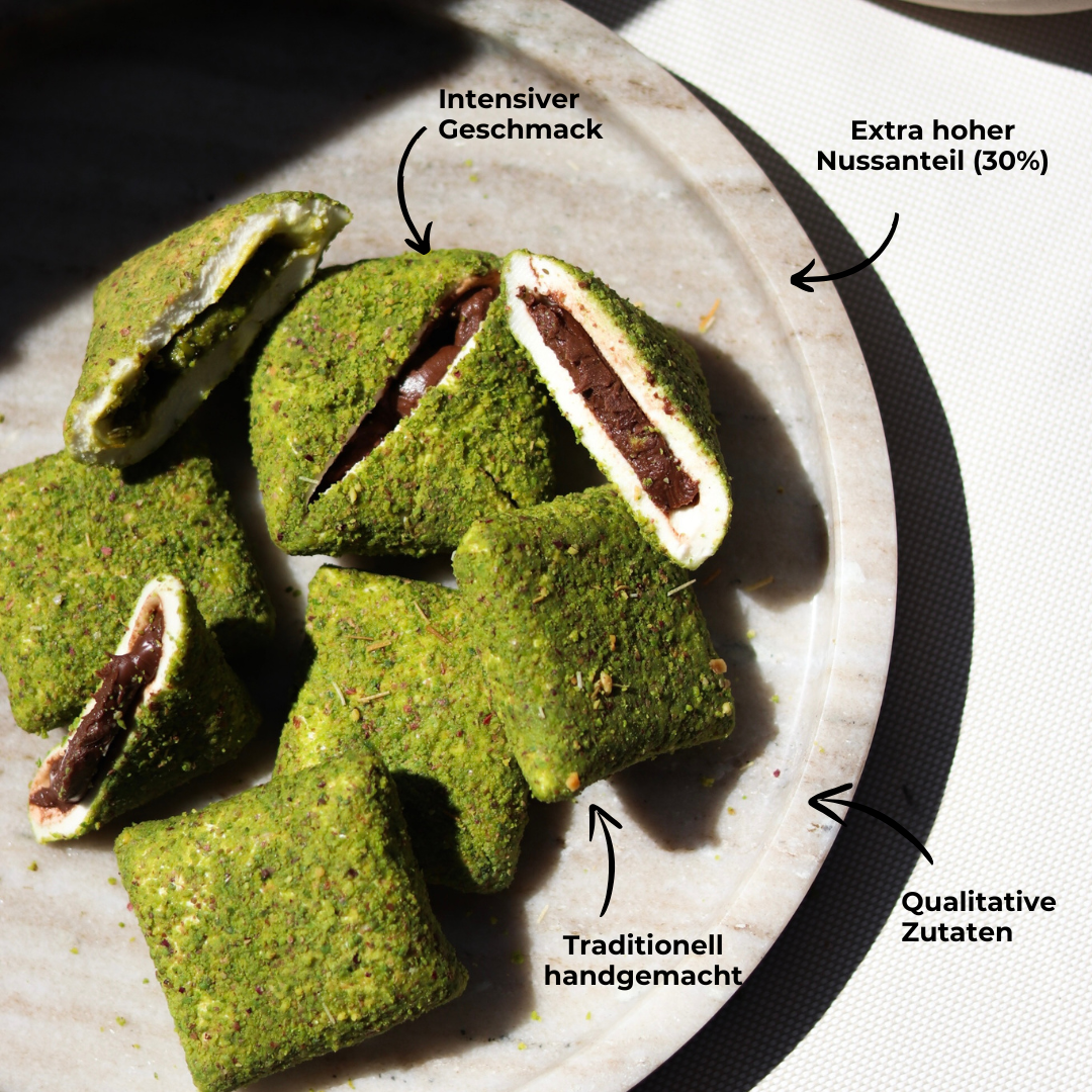 Lokum-Tasche mit Schokolade