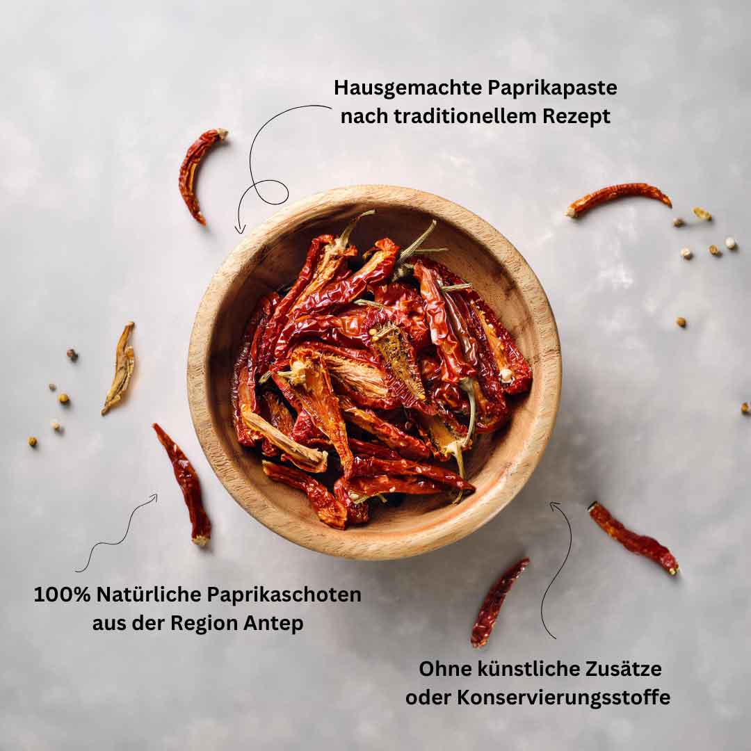 Paprikapaste mild (Antep Ev Yapimi Biber Salçası Tatli) 1,5kg